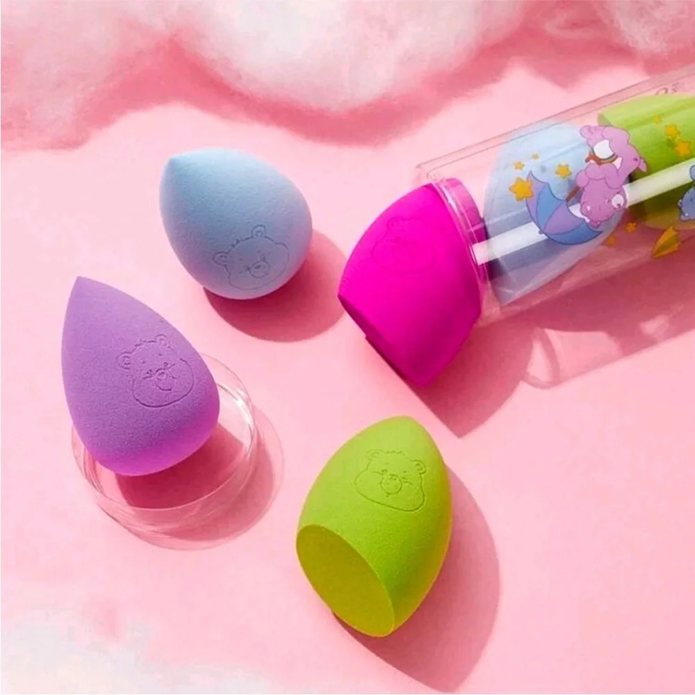 Care Bears 4pc Makeup Sponge Set, Care Bears Makeup Sponges, Rainbow Makeup